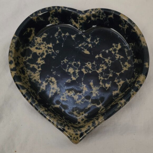 Vtg Bennington Pottery Vermont Set of 3 Heart Shaped Dishes 1948,1949,1950 - Picture 7 of 9